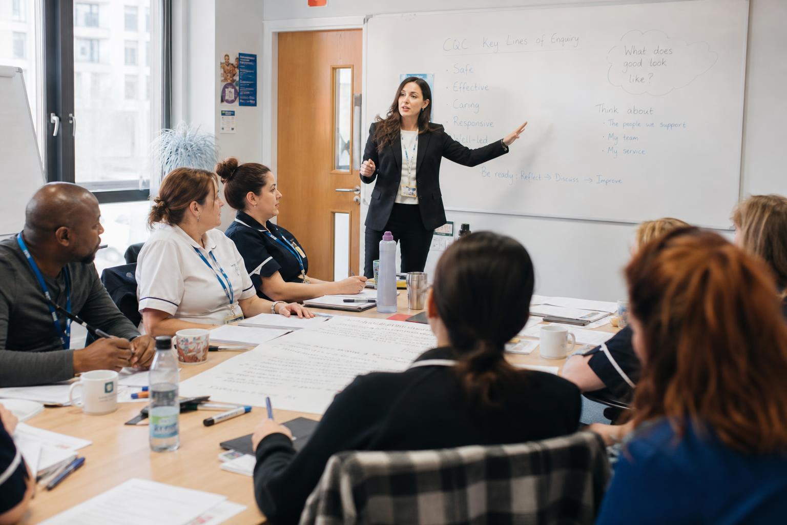 Galactic Healthcare consultants leading a workshop